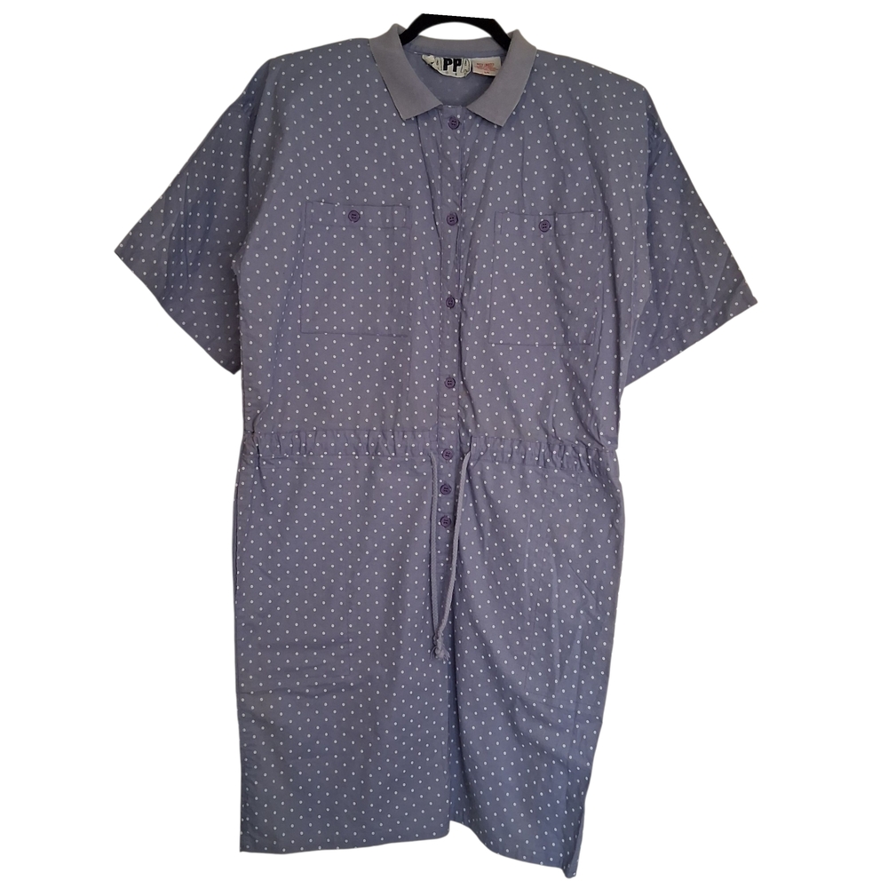 Vintage Jappa Sport Purple And White Polka Dot Romper L/G